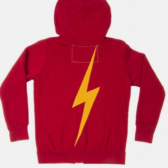 Aviator nation vintage rare red zip up hoodie with lightning bolt size XS - Picture 2 of 7